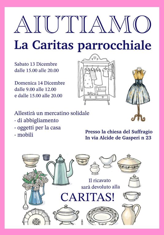 AIUTIAMO LA CARITAS PARROCCHIALE