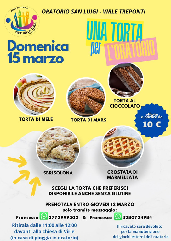 UNA TORTA PER L'ORATORIO