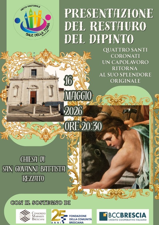 PRESENTAZIONE DEL RESTAURO DEL DIPINTO