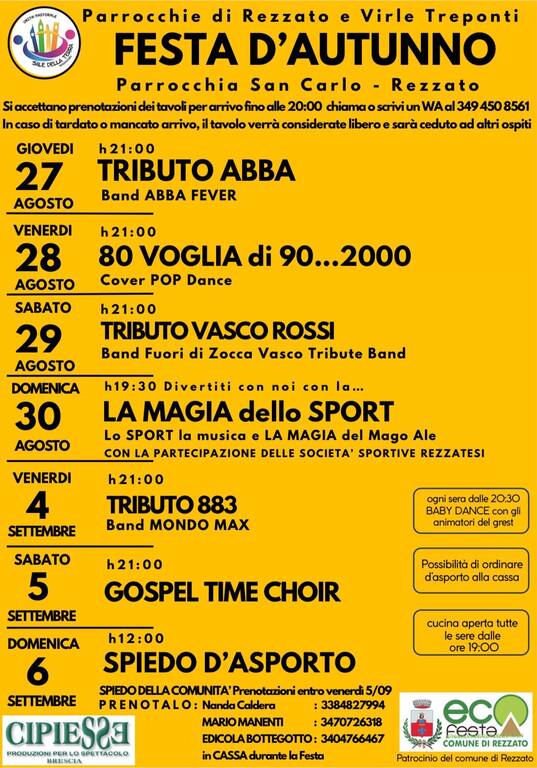 Feste d’Autunno 2026